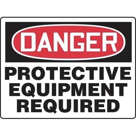 Accuform OSHA DANGER Safety Sign HARD HATS, MPPE153XL MPPE153XL